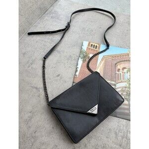 Rebecca Minkoff Chain crossbody Molly Black Envelope Leather Bag Clutch